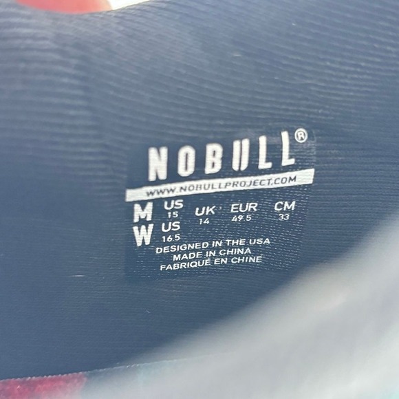 NOBULL Floral Mesh Runner Sneakers Mens Sz 15 Lightweight Gym Workout CrossFit - Picture 9 of 12